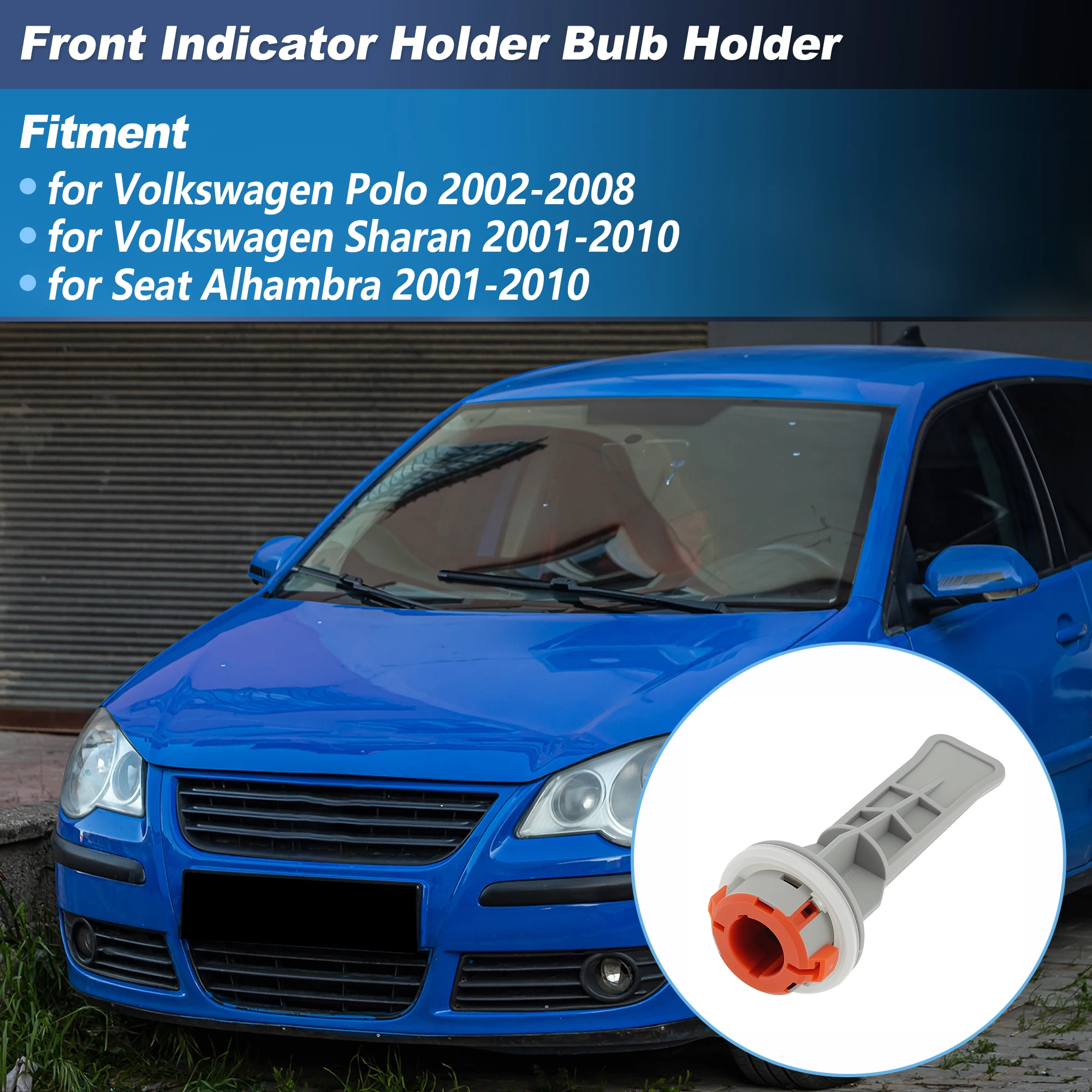 UXCELL Front Indicator Light Bulb Holder for VW Polo Sharan for Seat Alhambra 7M3953123