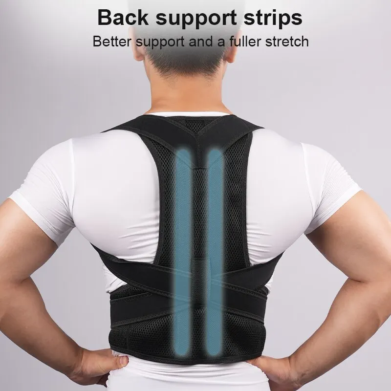 Back Brace Posture Corrector Back Lumbar Support Shoulder Posture Support for Improve Posture Provide Back Pain Relief Unisex