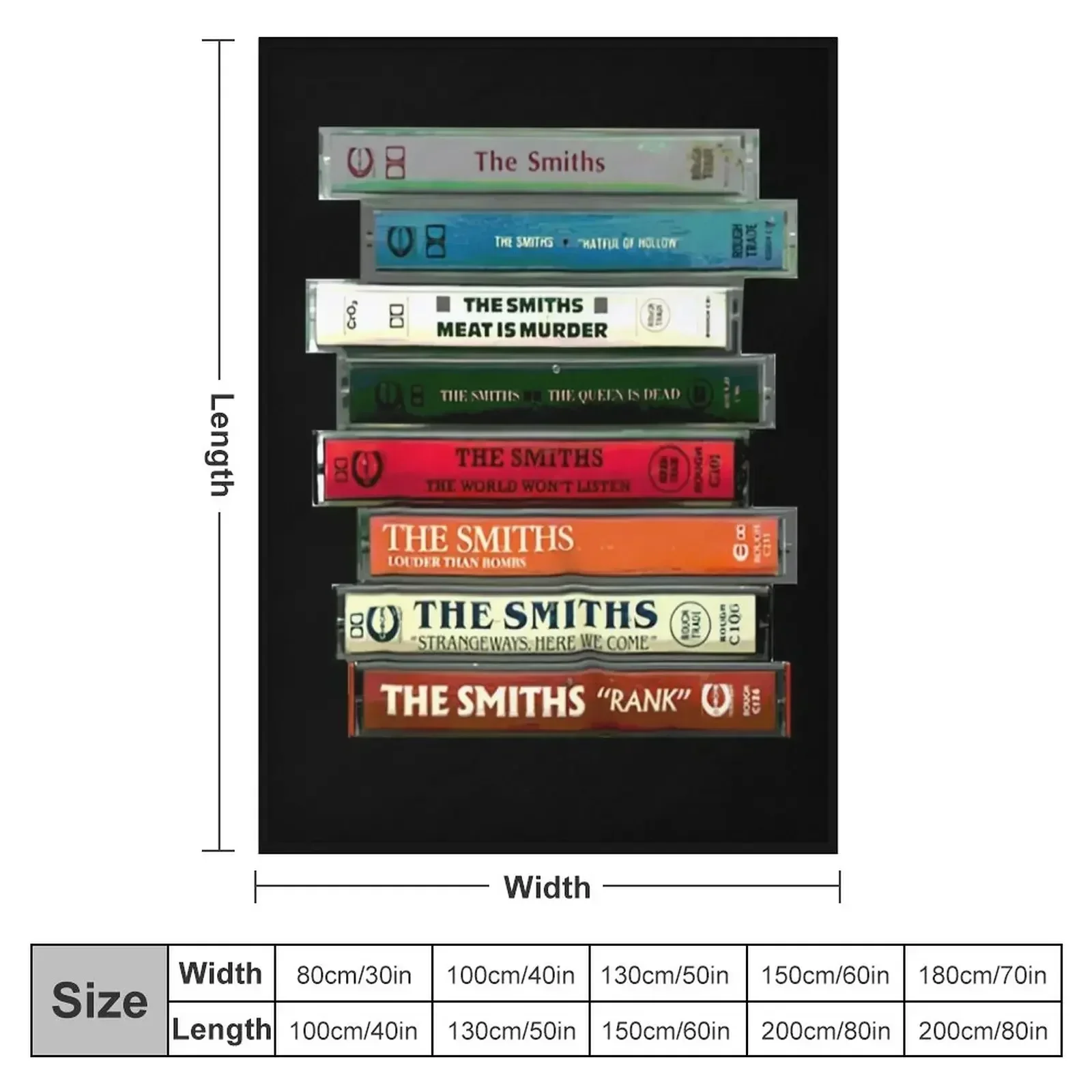 The Smiths Cassettes Throw Blanket for winter Heavy Blankets For Bed Picnic Blankets