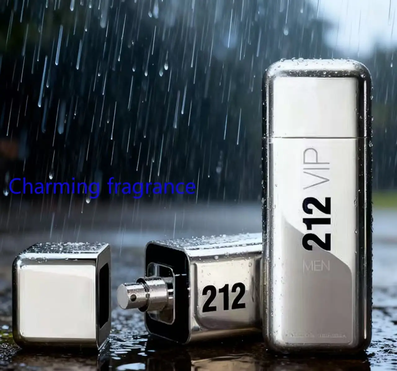 Hot 212 Men's Cologne, Grey Magnetic & Red Allure Fragrance, Woody Spicy Scent for Dating/Night Party, Long Lasting Time