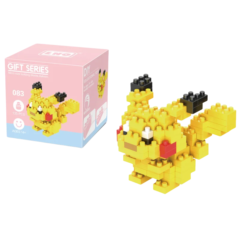 Bloques pequeños de Pokémon, Nanoblock, Charizard, Kyogre, Groudon, Rayquaza, modelo educativo, juguetes gráficos para niños, cumpleaños de Picachu