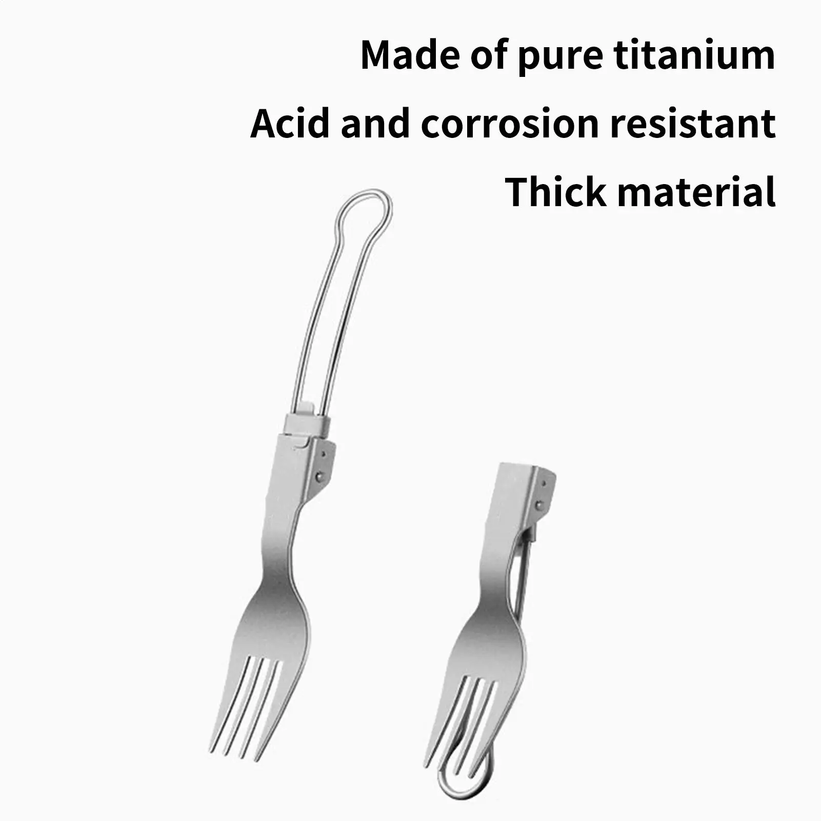 4PCS/Set Portable Outdoor Camping Picnic Foldable Stainless Steel Cutlery Set Spoon Fork Chopsticks Tableware Outdoor Travel view 3