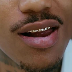 YOUNGX Classic 6/6 Glossy Teeth Grillz Hip Hop 14K Gold Plated Tooth Caps For Women Men Body Jewelry Cosplay