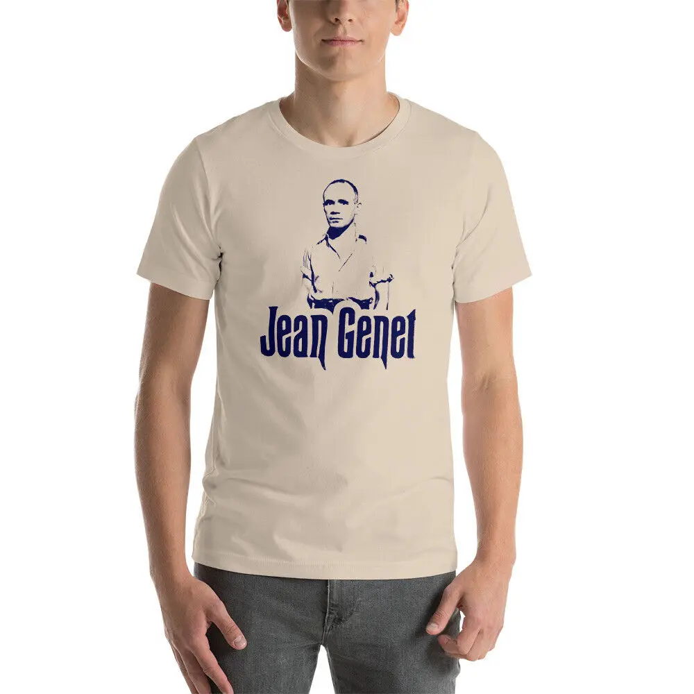 JEAN GENET Graphic Tee Shirt Tan / Cream Unisex t-shirt