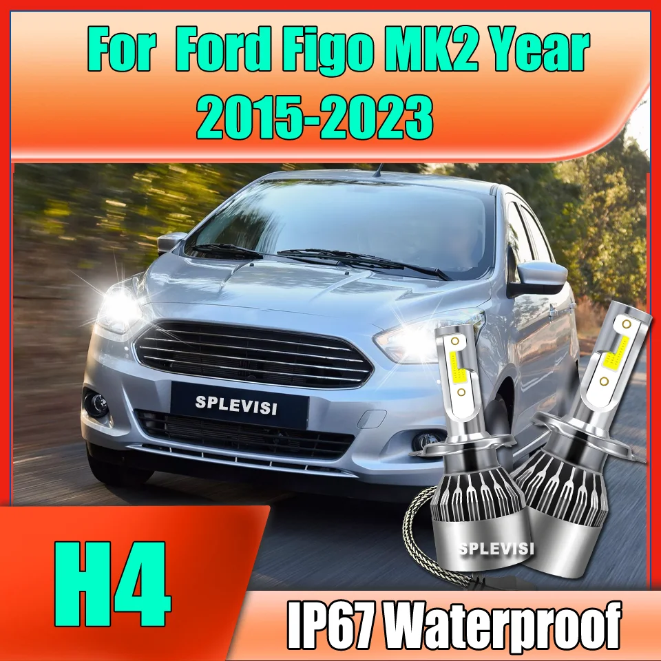 

Led H4 Lamps Car Headlight Bulbs Auto Luces Aluminum COB 12V For Ford Figo MK2 Year 2015 2016 2017 2018 2019 2020 2021 2022 2023