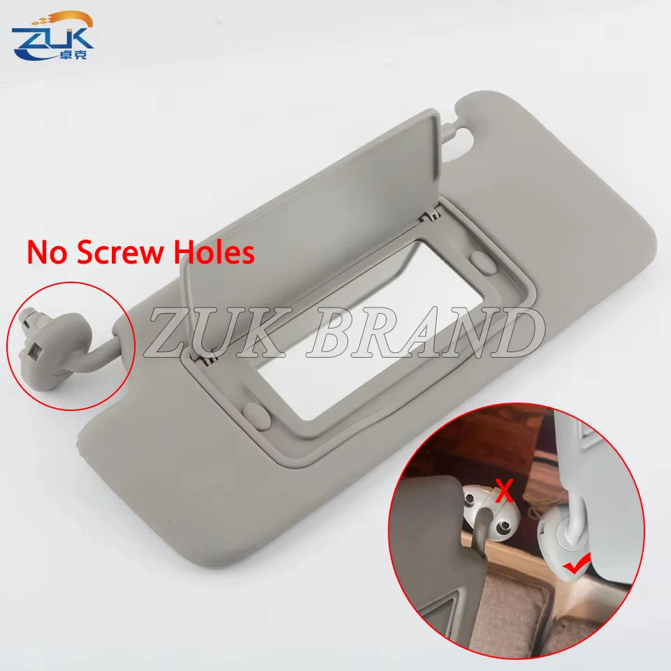 ZUK Car Driver Side Left Sunvisor Sun Visor Shield Antidazzle Sunshade For HONDA FIT JAZZ 2009 2010 2011 2012 2013 2014 GE6 GE8