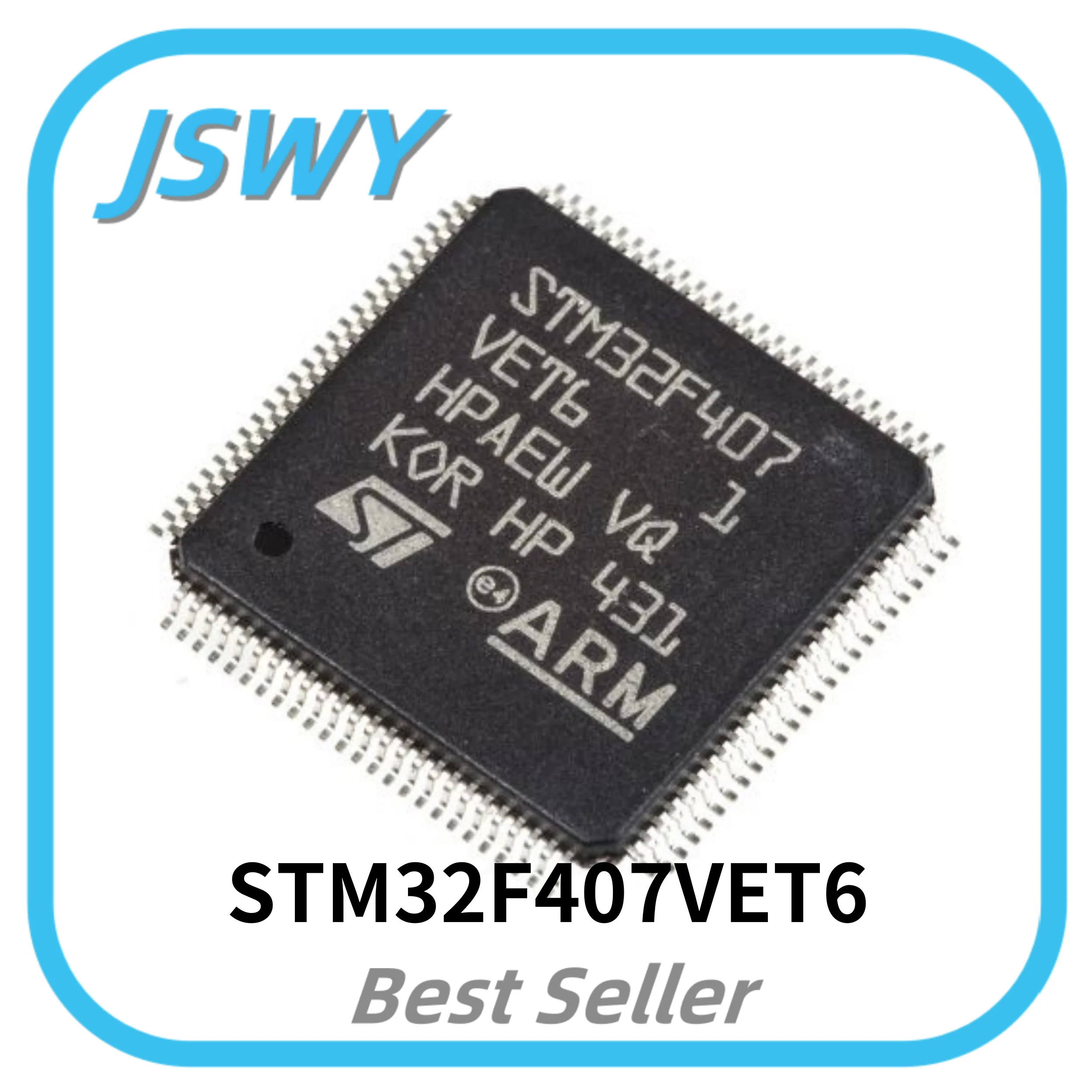 2/10pcs STM32F407VET6 STM32F407 LQFP-100 ARM-M4 512KB MCU original in stock, fast shipping