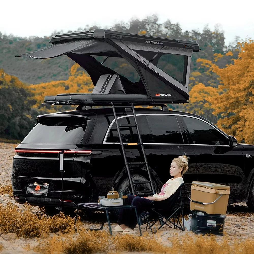 Quick Automatic Setup ABS Hard Shell Roof Top Tent Waterproof SUV Truck Foldable Rooftop Tent for Offroad Camping
