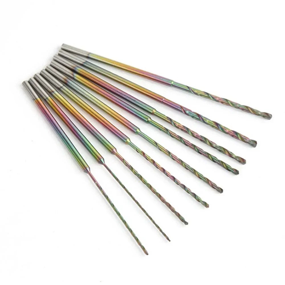 Straight Shank Twist Drill 2.35MM Shank Quenched Spiral Drill Bit Drilling Punch Needle Hardened Bits 75mm