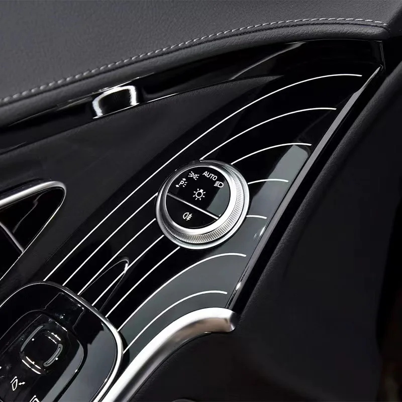 For Mercedes Benz S-Class Piano Lacquer Panel W223 Central Control Interior S400 S450 Brushed Sheet Music Board