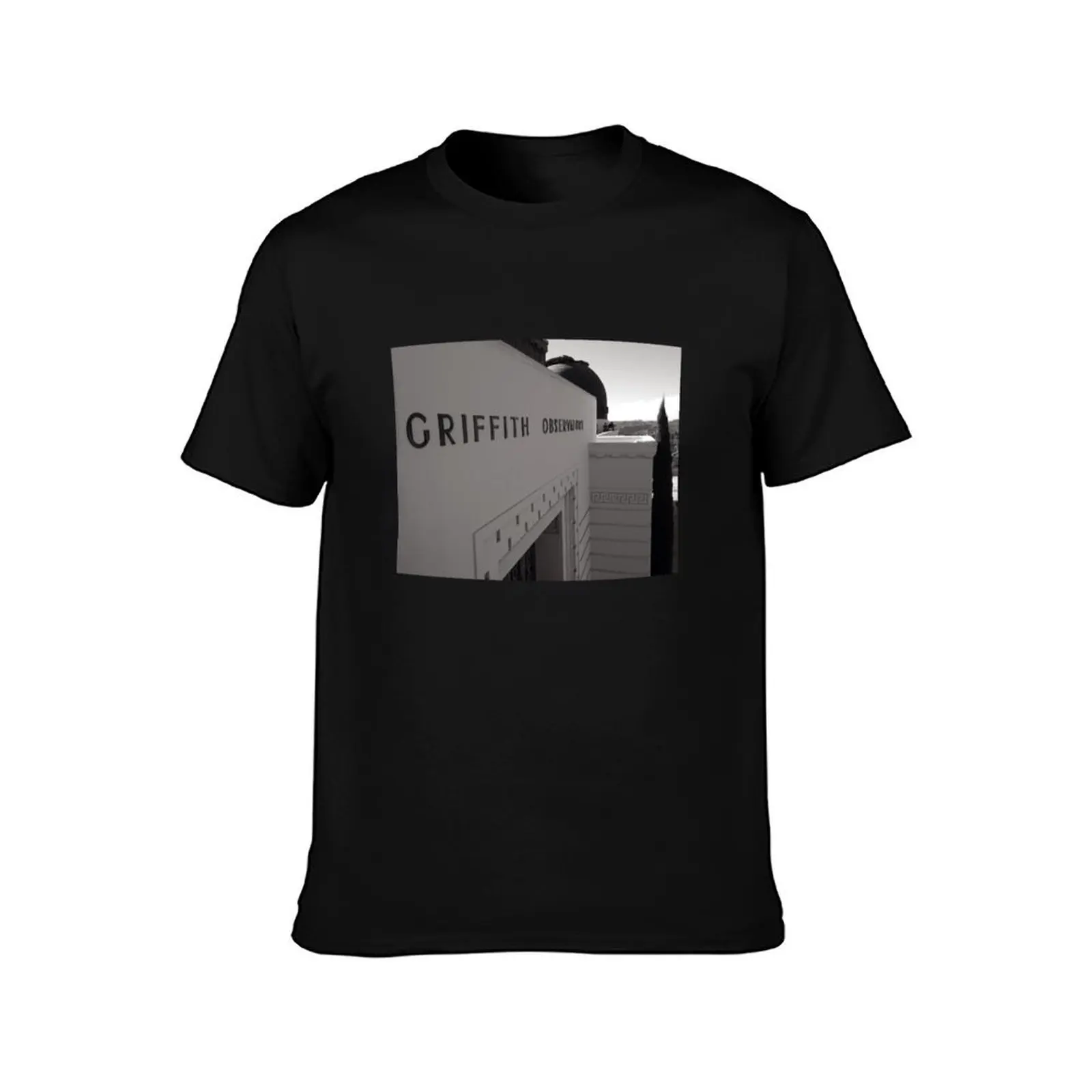 Griffith Observatory, Los Angeles CA T-Shirt Urban Style Casual Short Sleeve Top T-Shirt