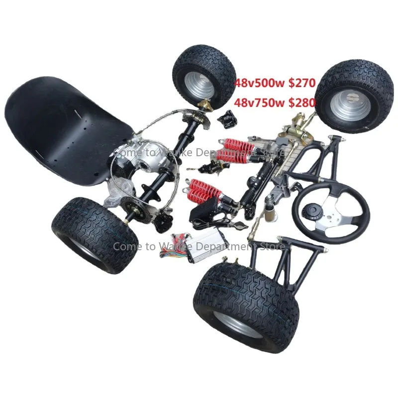 

2 Stroke Off-Road Electric Crazy Cart Go Kart Conversion Kit with Atv Frame Full Set Engine for Adults Sale