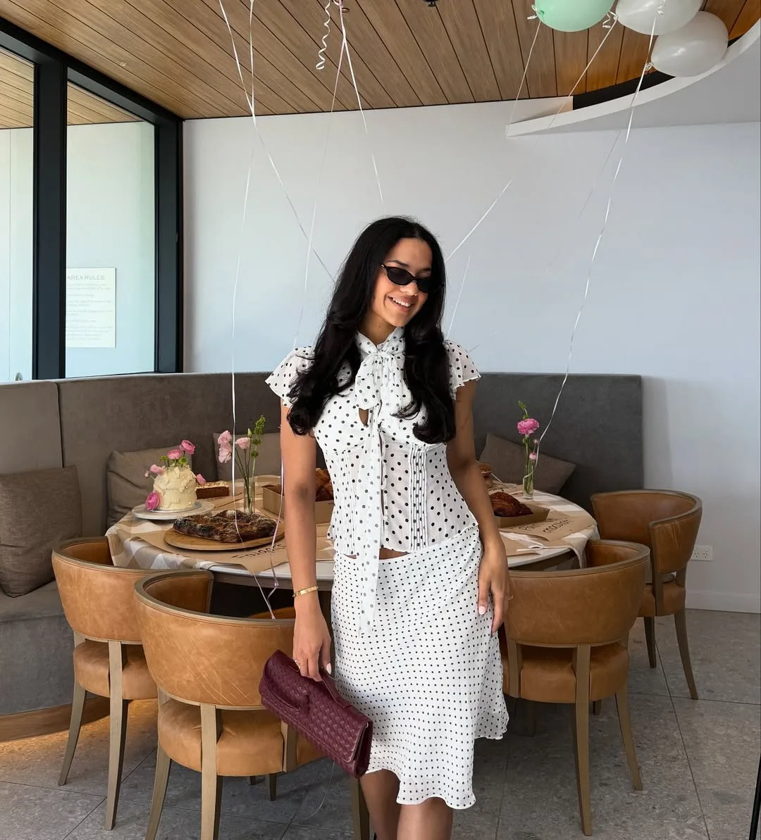 Guiz Women's French Retro Polka Dot Tie-Up Top, Short Waist-Cinching Slimming Top Shirt, Light Luxury Style Date Night Party Elegant Shirt, Versatile Tie-Up Options Top