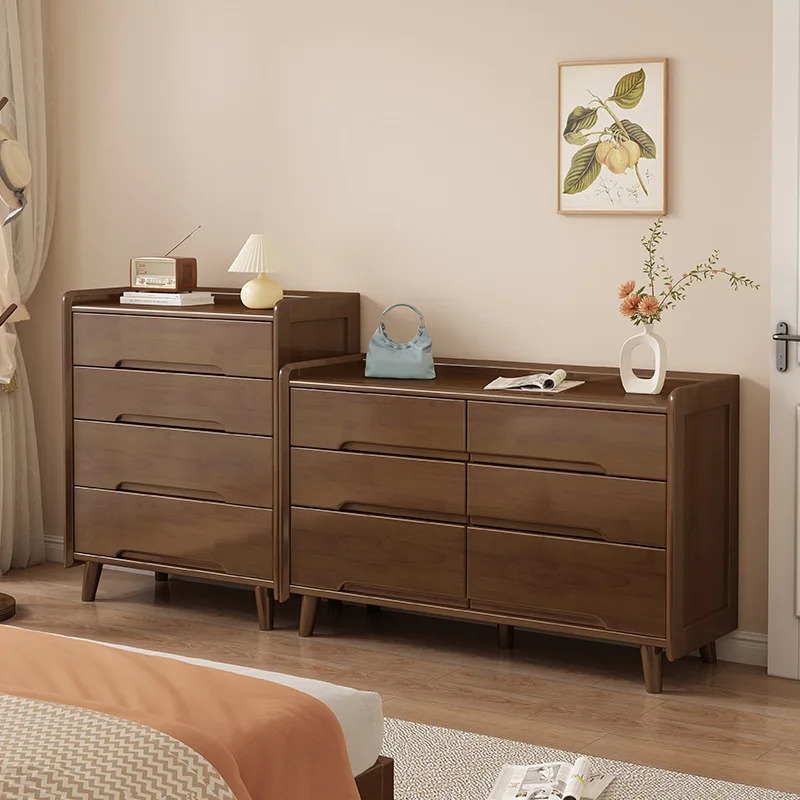 HYS Nordic simple solid wood bucket cabinet, living room wall locker, bedroom storage cabinet 469 bucket cabinet, large capacity