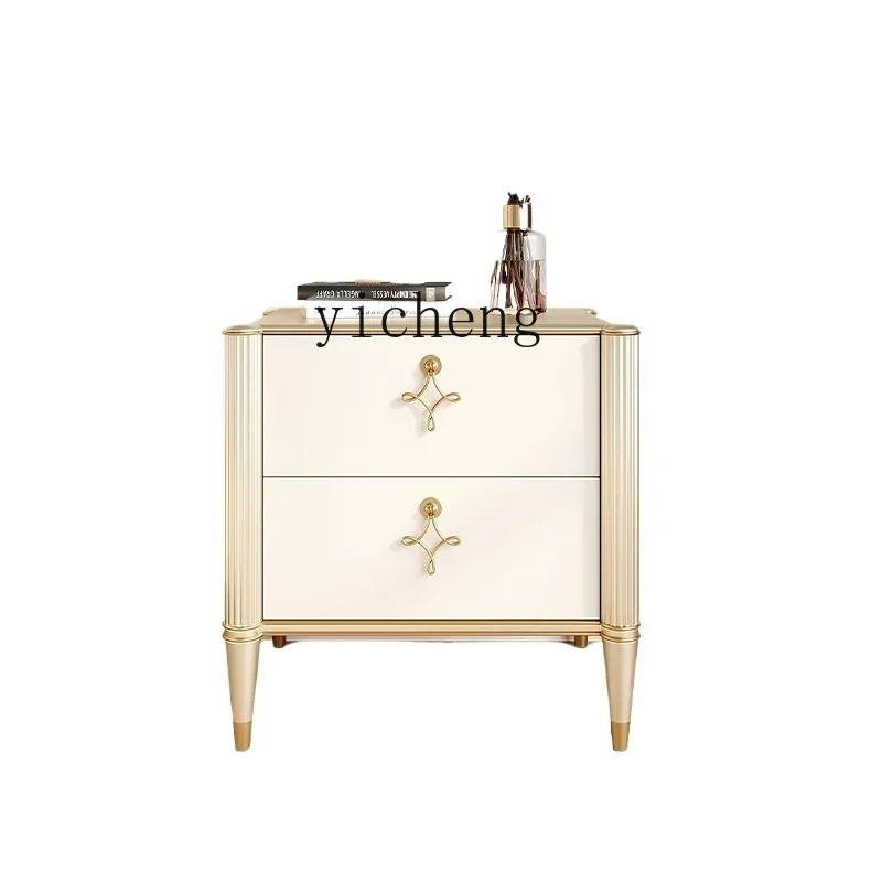 light luxury solid wood bedside bedroom master bedroom bedside table storage locker
