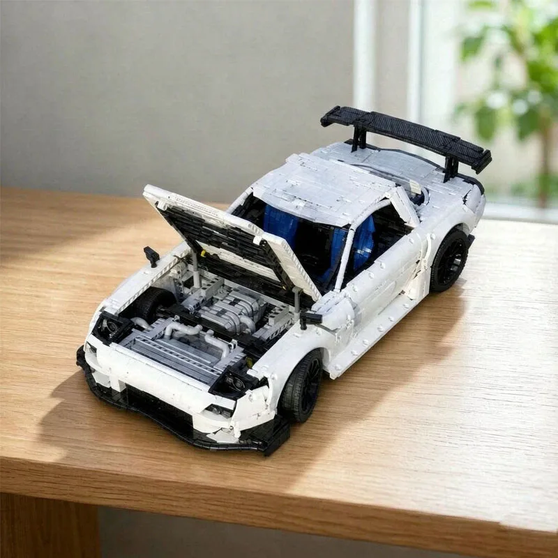 New Classic Racing Track Car MOC-46448 Supercar RX7 FD Static Model Kit Adult Building Blocks Birthday Gift Educational Toy