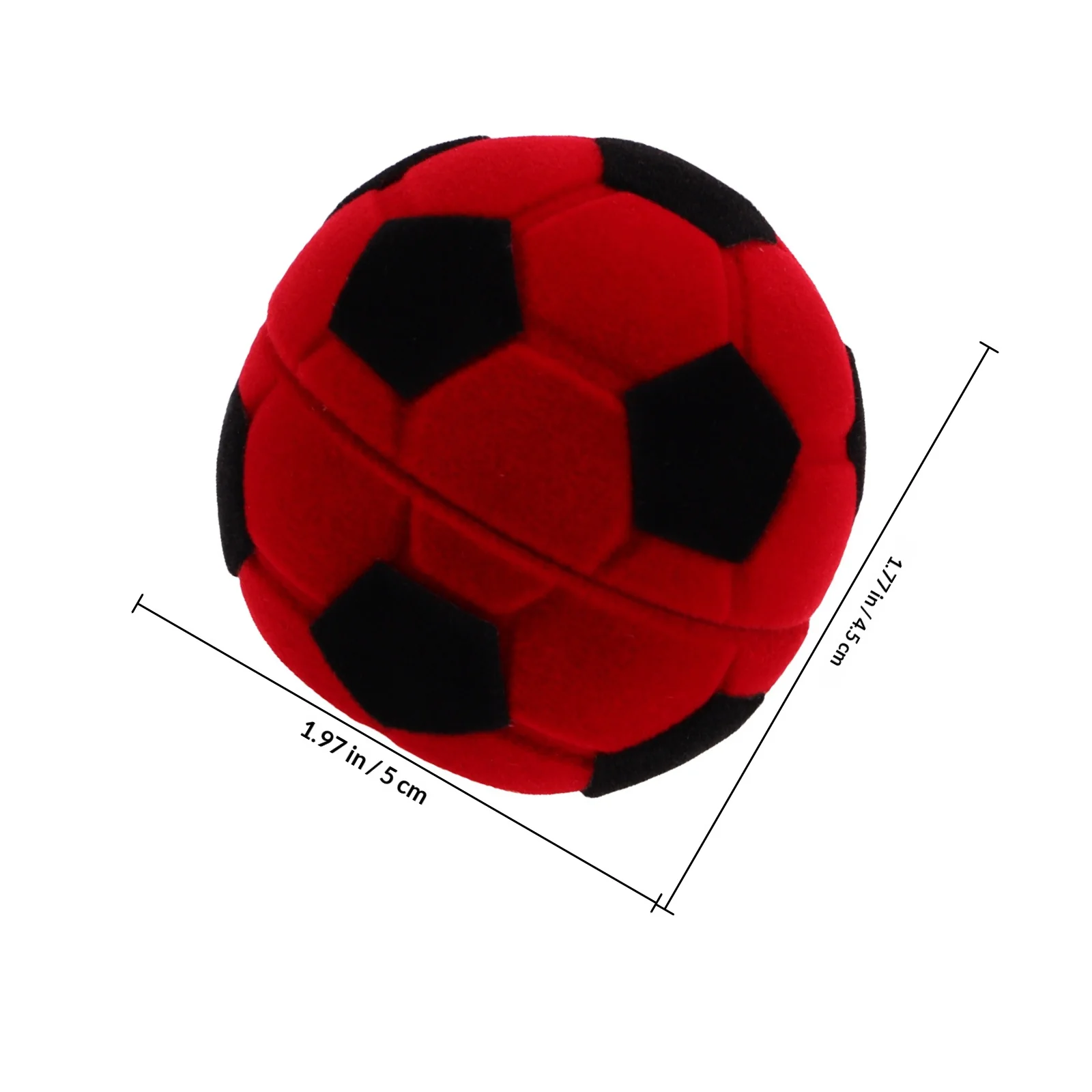 Football Shaped Jewelry Box Ball Design Ring Earring Storage Gift Case For Proposal Wedding Travel Home Use