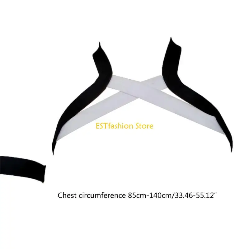 Y5GC Punk Chest Harness Belt for Men Gothic Body Shoulder Arm Belts Muscles Protector