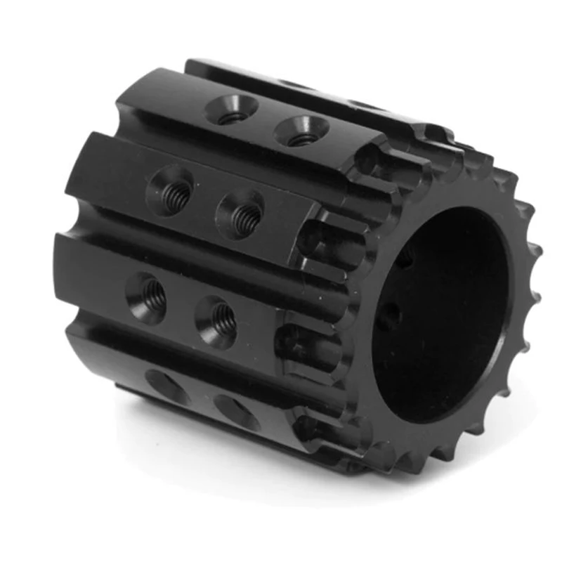 

Custom CNC Machined 6061 Aluminum Alloy Bushing with Black Anodizing OEM CNC Turning Milling Machining Mechanical Parts Services