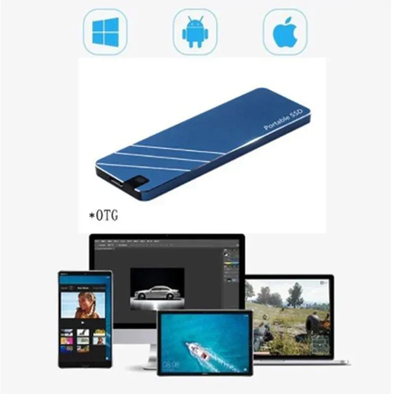 For Xiaomi Portable SSD Type-C/USB3.1 External Mobile Solid State Drive High Speed 2TB 4TB 8TB 16TB Hard Drive Laptop Hard Drive