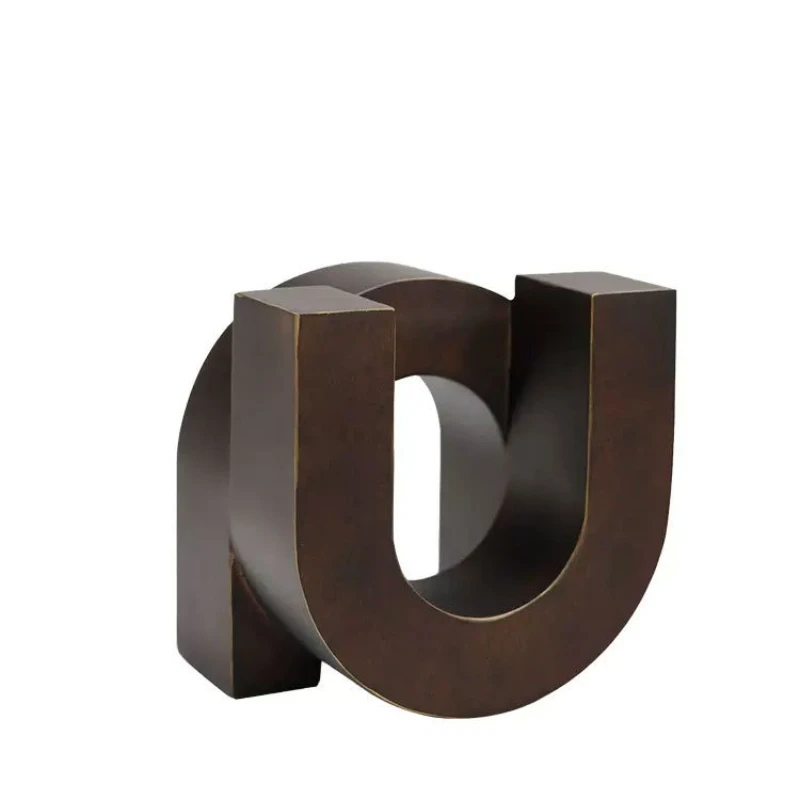 

Modern art creative building block geometric ornaments model room sales office hotel homestay home light luxury soft decoration