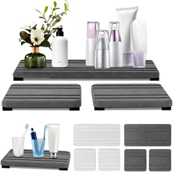 3pcs Super Absorbent Large Kitchen Absorbent Mat Antiskid Draining Coffee Dish Quick Dry Bathroom Drain Pad Stone Cutting Board