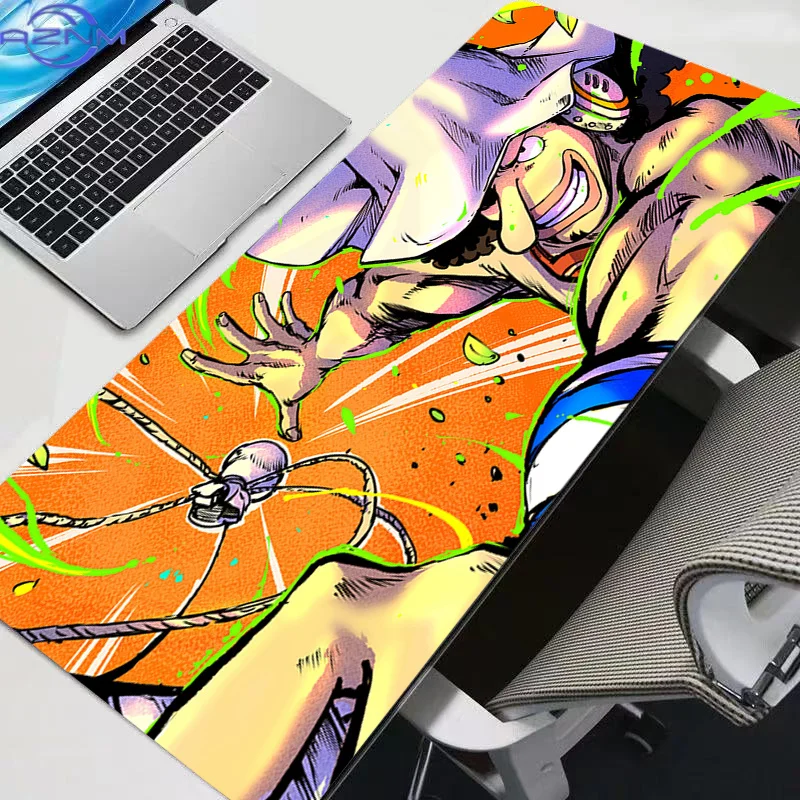 New Mouse Pads Big Gamer One Piece Usopp Anime New Computer Desk Mat Modern Table Keyboard Laptop Carpet Gaming Mousepad