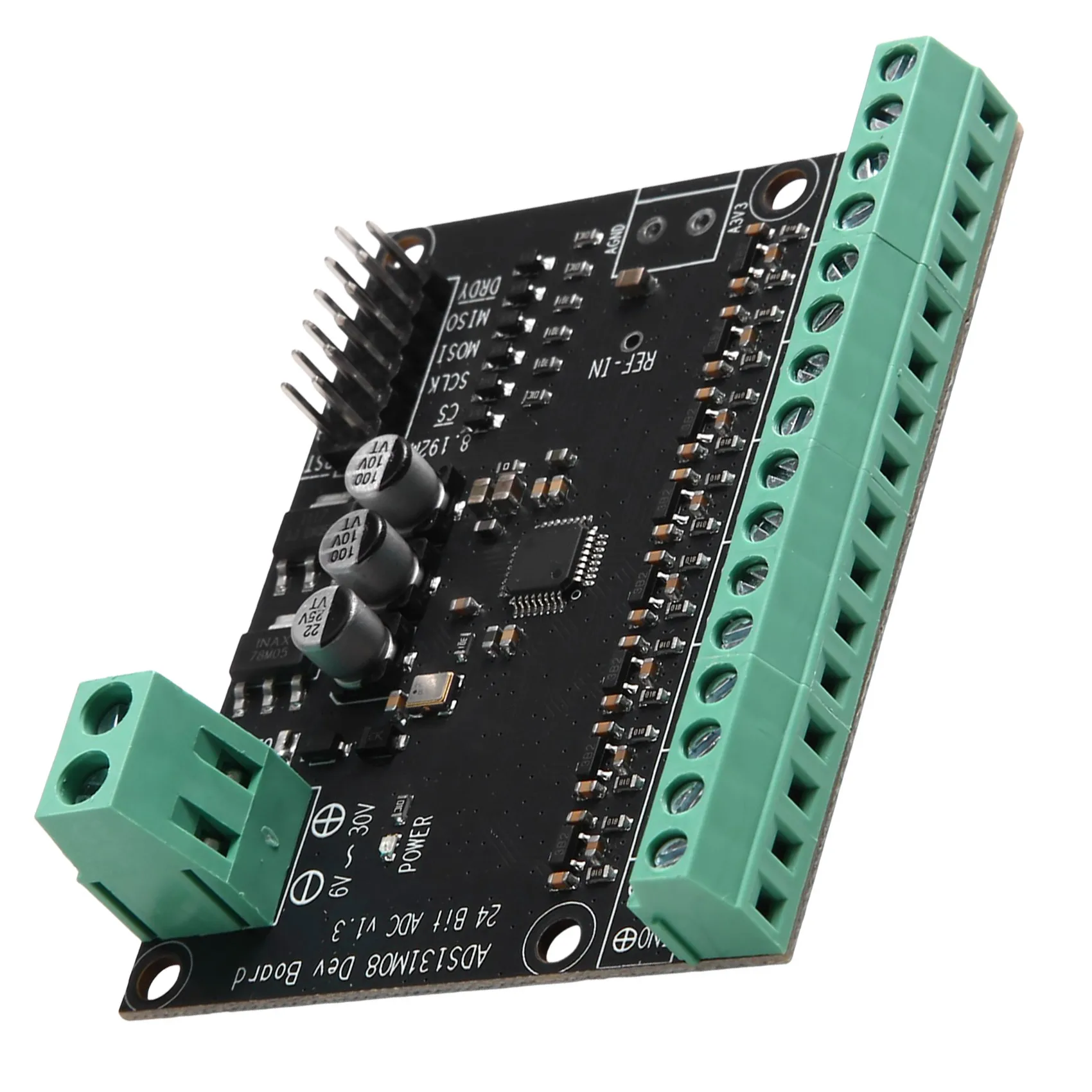 High Accuracy 24-Bit ADS131M08 ADC Module 8 Differential Input Channels, Analog-To-Digital Conversion Unit 1PCS Converter