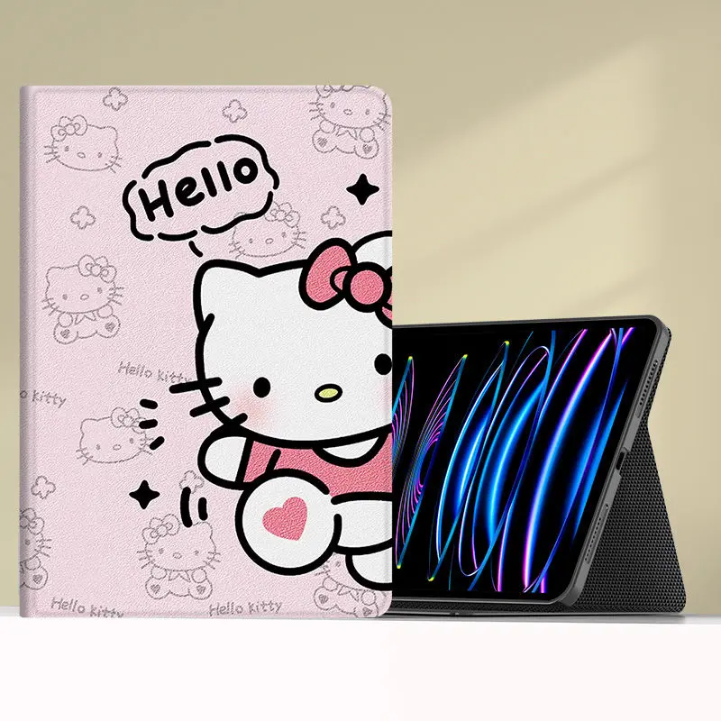 

Для Xiaomi Pad 7 6 5 Pro 11 дюймов чехол мультфильм Hello Kitty тройной стиль планшет для Redmi Pad Pro 12,1 10,6 SE защитный чехол