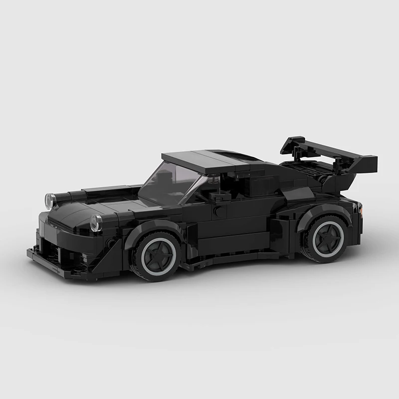 Techniczny Czarny Samochód Sportowy Wyścigowy Miejski Pojazd Wyścigowy Moc Klocki Konstrukcyjne Supercar Zabawki Edukacyjne Dla Dzieci Prezent