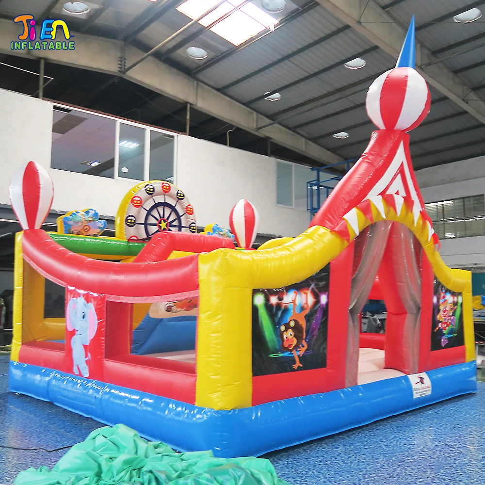 free ship to sea port! inflatable bouncer slide combos / inflatable bounce house castle / giant 5*5m inflatable jumping house