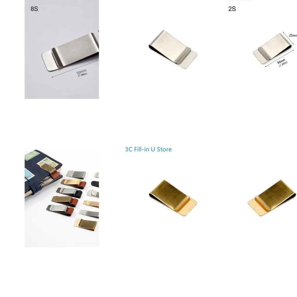 G8TA Metal Bookmarks Clip Book Page Marker Documents Clip For Notebook Journals
