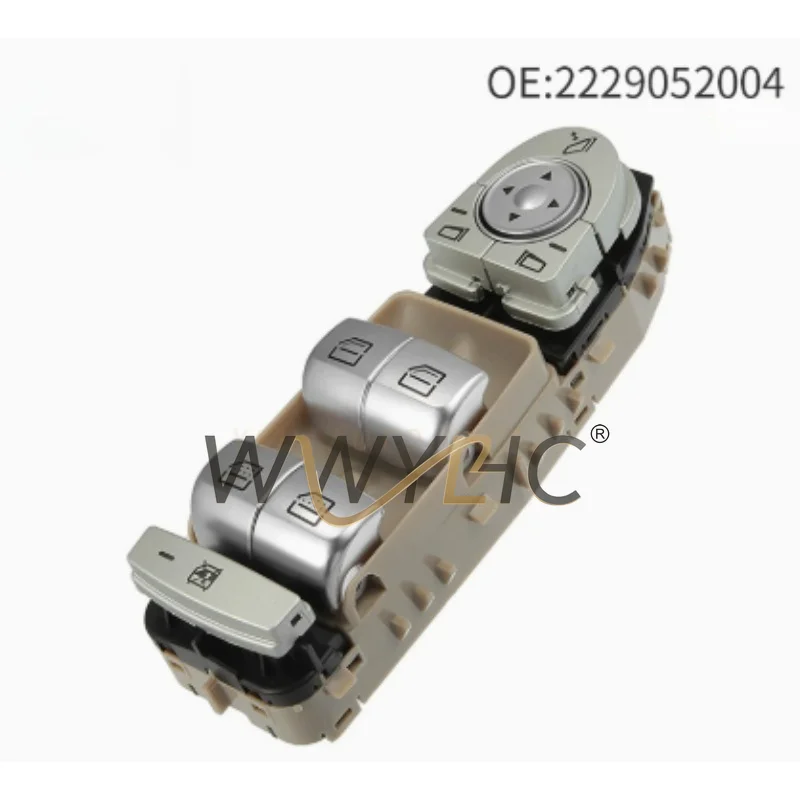 2229052004 Beige Window Glass Lifter Switch Auto Spare Parts Suitable for W222