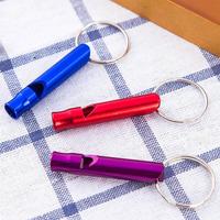 1000pcs Mini Aluminum Alloy Whistle Keyring Keychain Portable Emergency Survival Safety Sport Camping Hunting Tools Aluminum