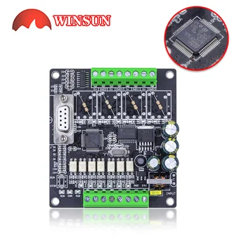 PLC FX1N-10MT 10MR 10MT DC24V Power Transistor board 6 in 4 out high speed count for Mitsubishi