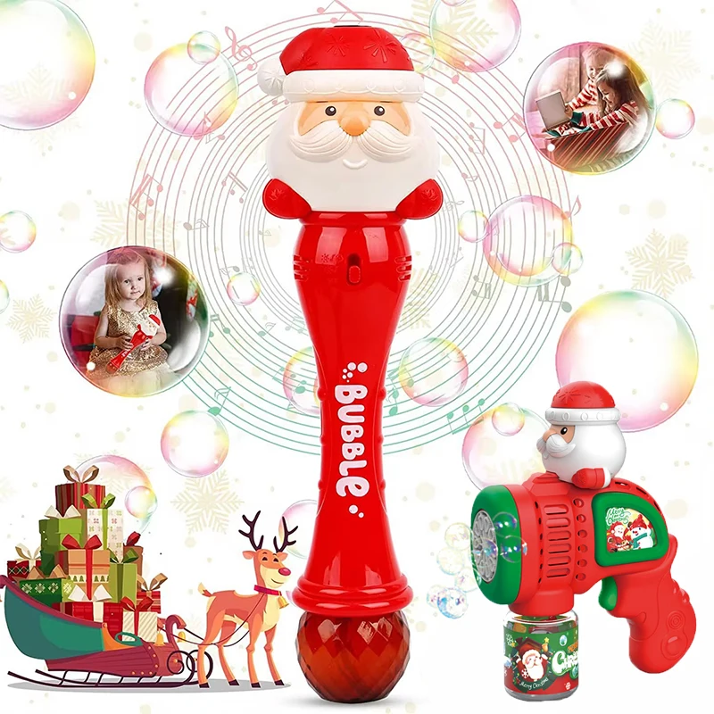 Jouet de odorà bulles entièrement automatique pour enfants, père Noël, moteurs de bonhomme de neige, moteur de Regina, cadeau d'anniversaire pour enfants, fête de Noël