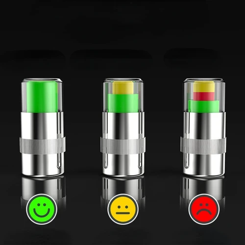Imagen 1 del producto Monitor de presión de neumáticos de automóvil de alta precisión de 4 piezas, detección de neumáticos de automóvil y tapa de advertencia