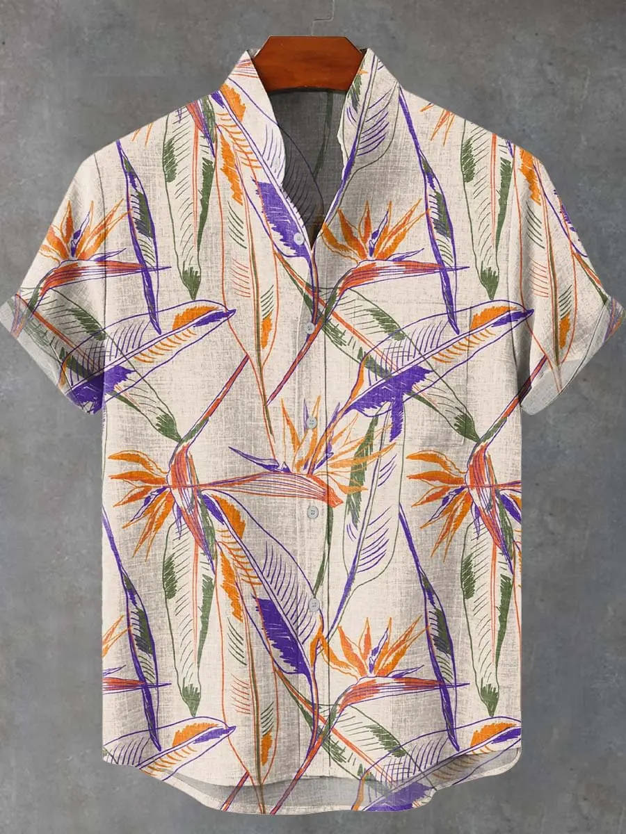 

Гавайская новая мужская рубашка с 3D цветным принтом, пляжный костюм с короткими рукавами, винтажный повседневный костюм, мужская рубашка, лето