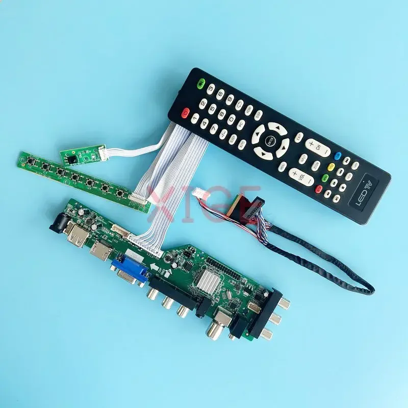 For B133XW04 B133XW07 Driver Controller Board Laptop Display Kit DVB Digital Signal 1366x768 13.3