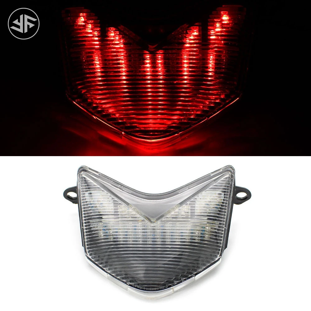 For KAWASAKI ZX-10R ZX-6R 2005 2006 2007 Motorcycler Integrated LED Rear Tail Light Brake Taillight Turn Signals Accessories