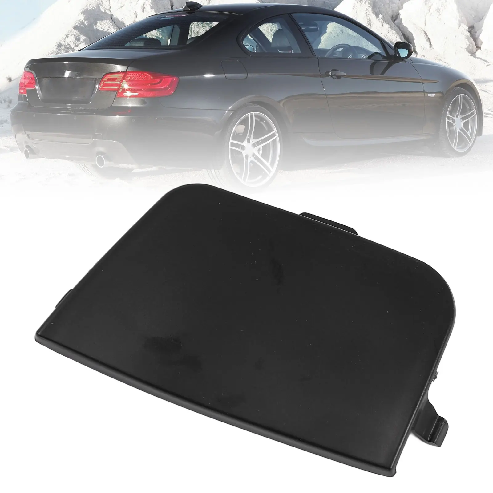 

Крышка проушины фаркопа заднего бампера 51127893147 Высокопрочная защитная крышка проушины для буксирного крюка для 3 серии E92 E93