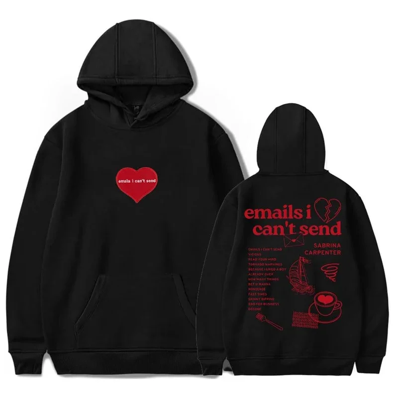 2024 Sabrina Carpenter Emails I Can't Send Merch Hoodies Women Men Long Sleeve Casual Sweatshirt Fashion Clothes