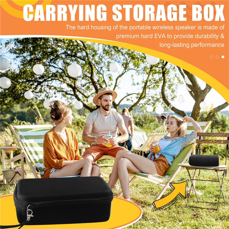 PHILE-For Flip 6, чехол, сумка, беспроводной Bluetooth-динамик, жесткий портативный защитный ящик из ЭВА для путешествий, противоударный