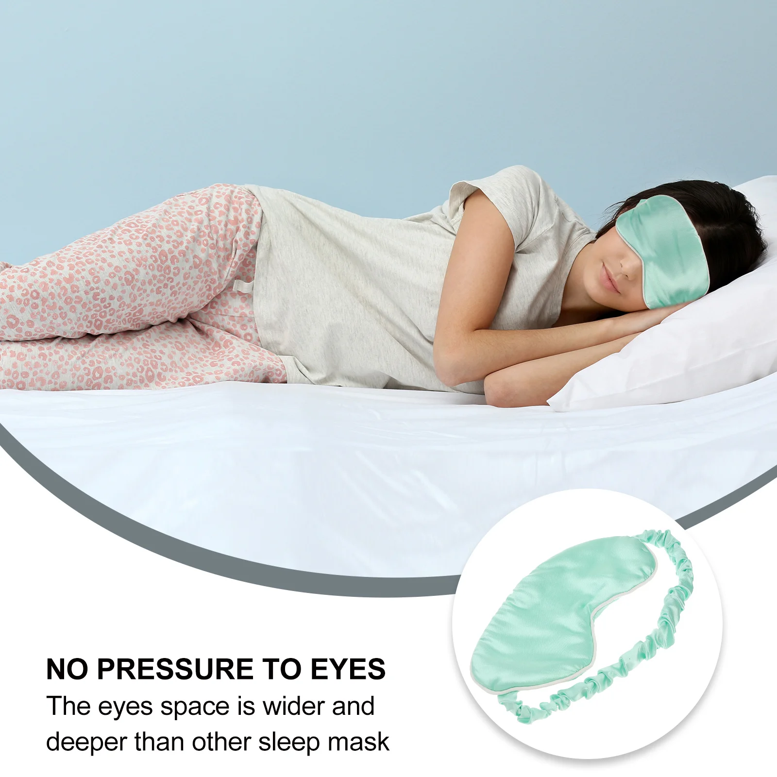 

Маска для сна с имитацией шелка, легкий хлопковый чехол для глаз, практичный для дома, шелковые тени для век