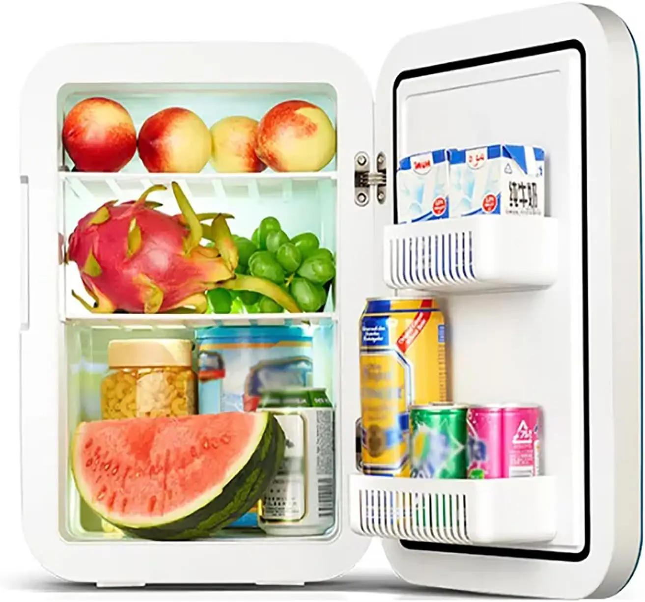 

Mini Fridge For Bedroom, 12 Volt Portable Car Refrigerator, 20 Liter Capacity, Cool Down To About 28°C And Hold 25