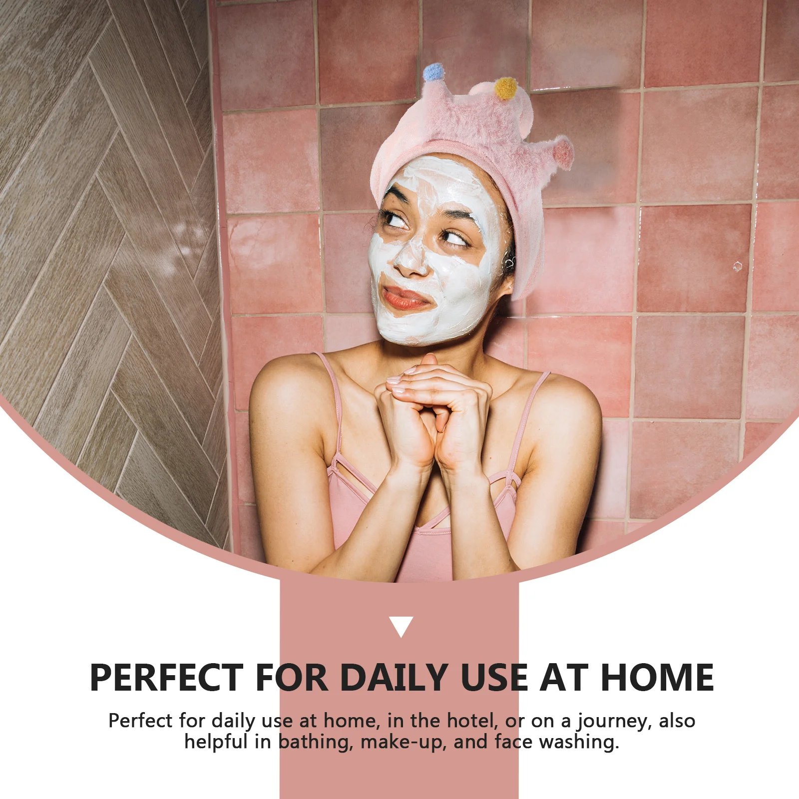 

Hair Drying Towel Absorbent Cap Crown Design Exquisite Workmanship Gift Hair Drying Towel Female Hair-Drying Wrap