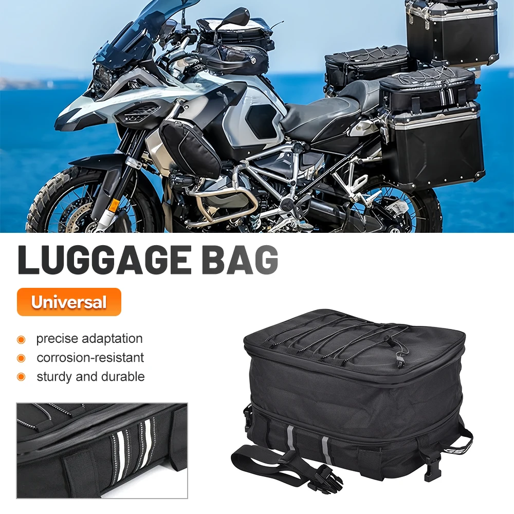 Hot Sale Large Capacity Motorcycle Top Luggage Bag for All Original BMW Aluminum Moto Case Waterproof Saddle Pannier Lid Bag
