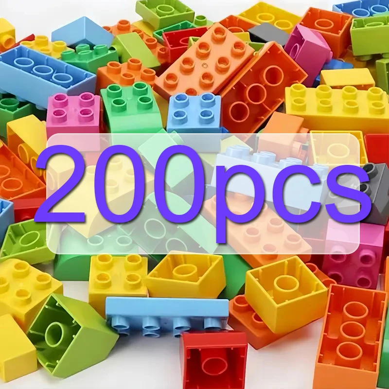 

200pcs Kids DIY Building Blocks Set Toys Urban Classic Building Blocks Assembled Educational Toys for Boys Girls Christmas Gift