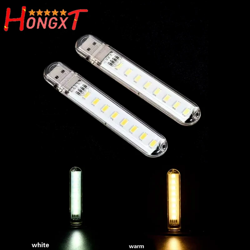 1 Pcs 8 LED Mini Portable USB Lamp DC 5V Camping USB Lighting for PC Laptop Mobile Power Bank Gadget