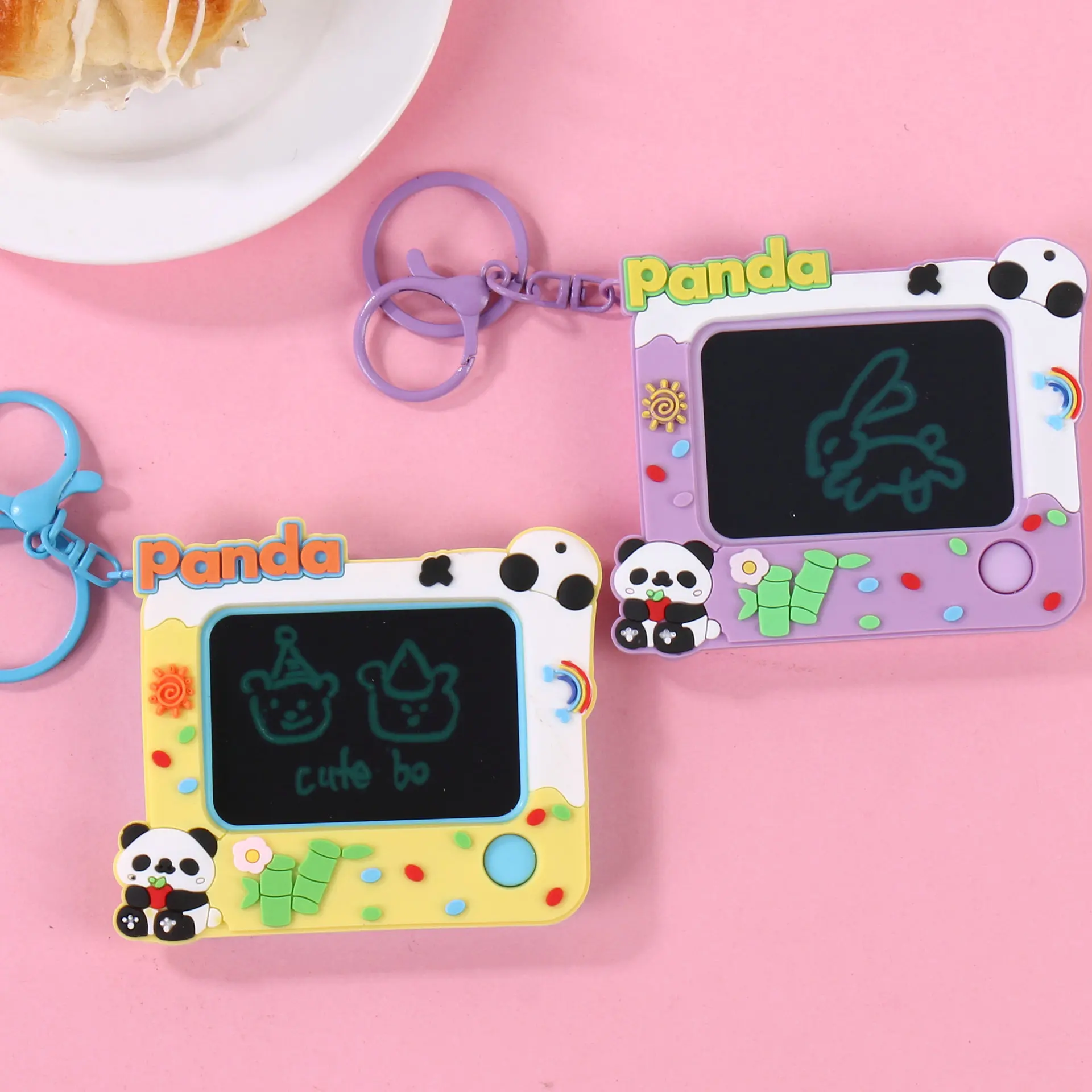 Porte-clés abeille mignon et exquis, planche à dessin avec labyrinthe Simple, jouet de jeu, breloque pour sac à dos, porte-clés de voiture pour Couple, pendentif, cadeau